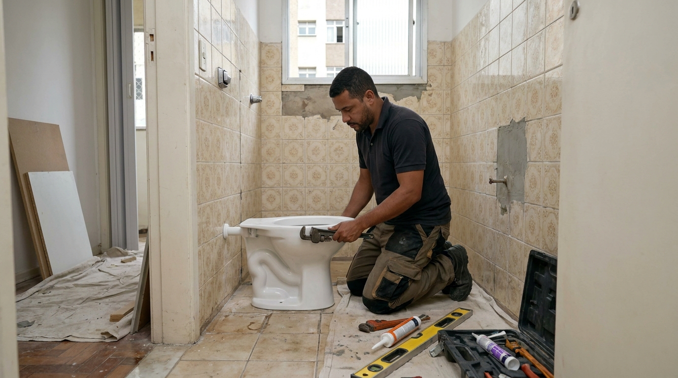 Reforço de vedação sanitária em Guarulhos-SP